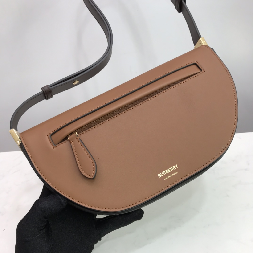 Small Leather Olympia Bag, Burberry