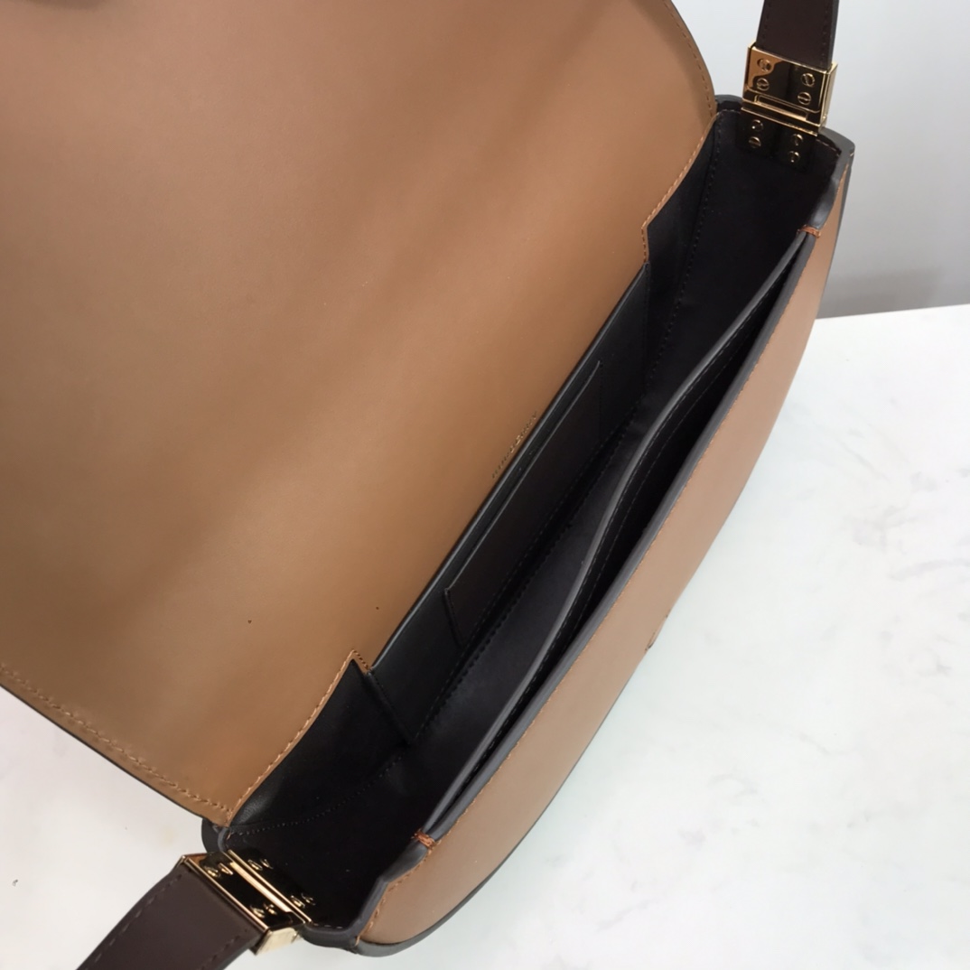 Small Leather Olympia Bag, Burberry