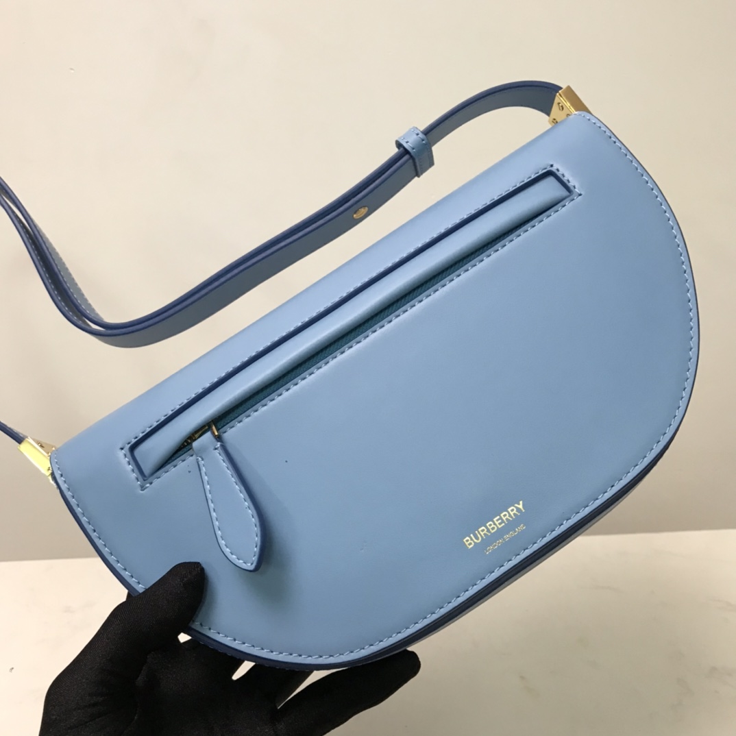 Small Leather Olympia Bag, Burberry