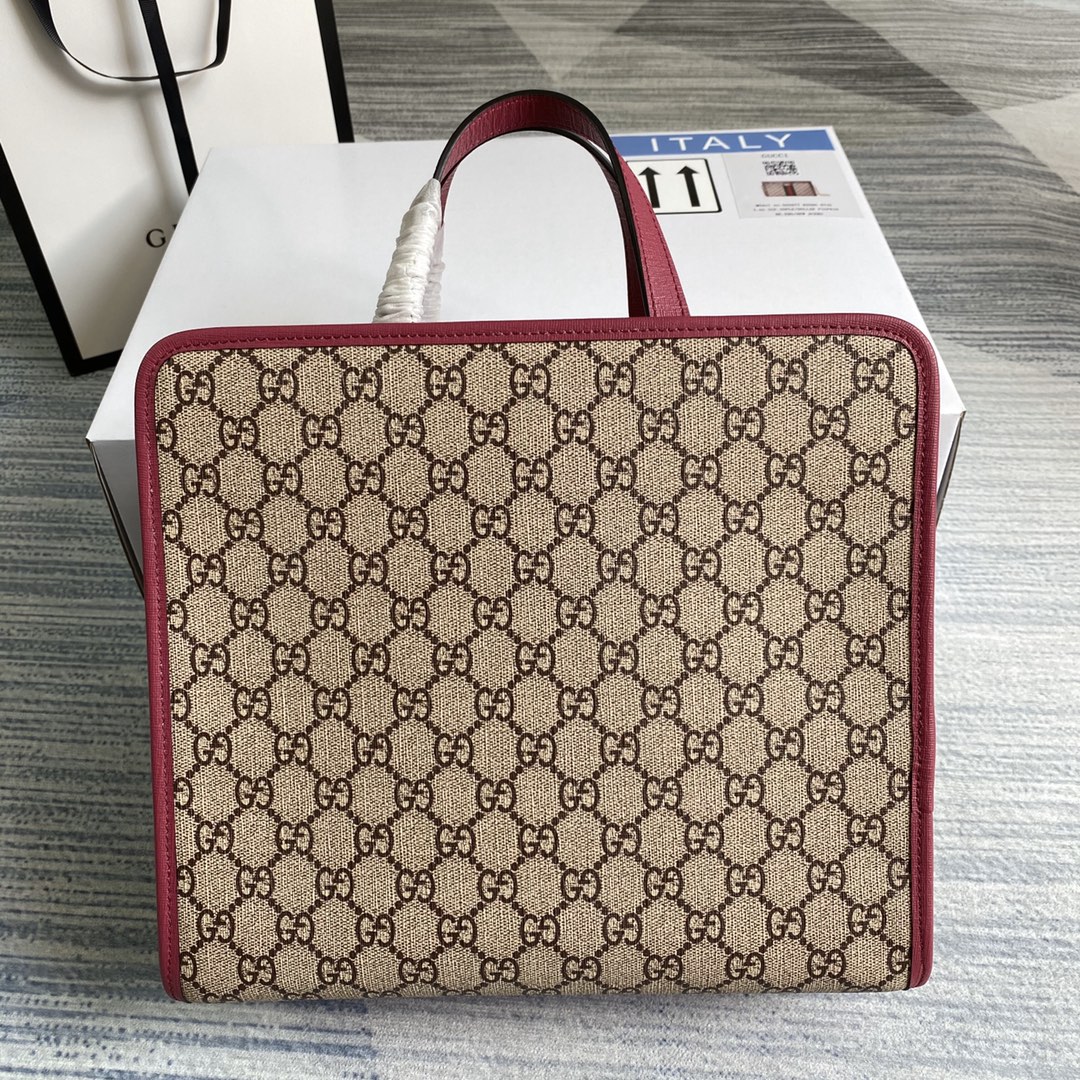 605614 Children's G heart print tote bag