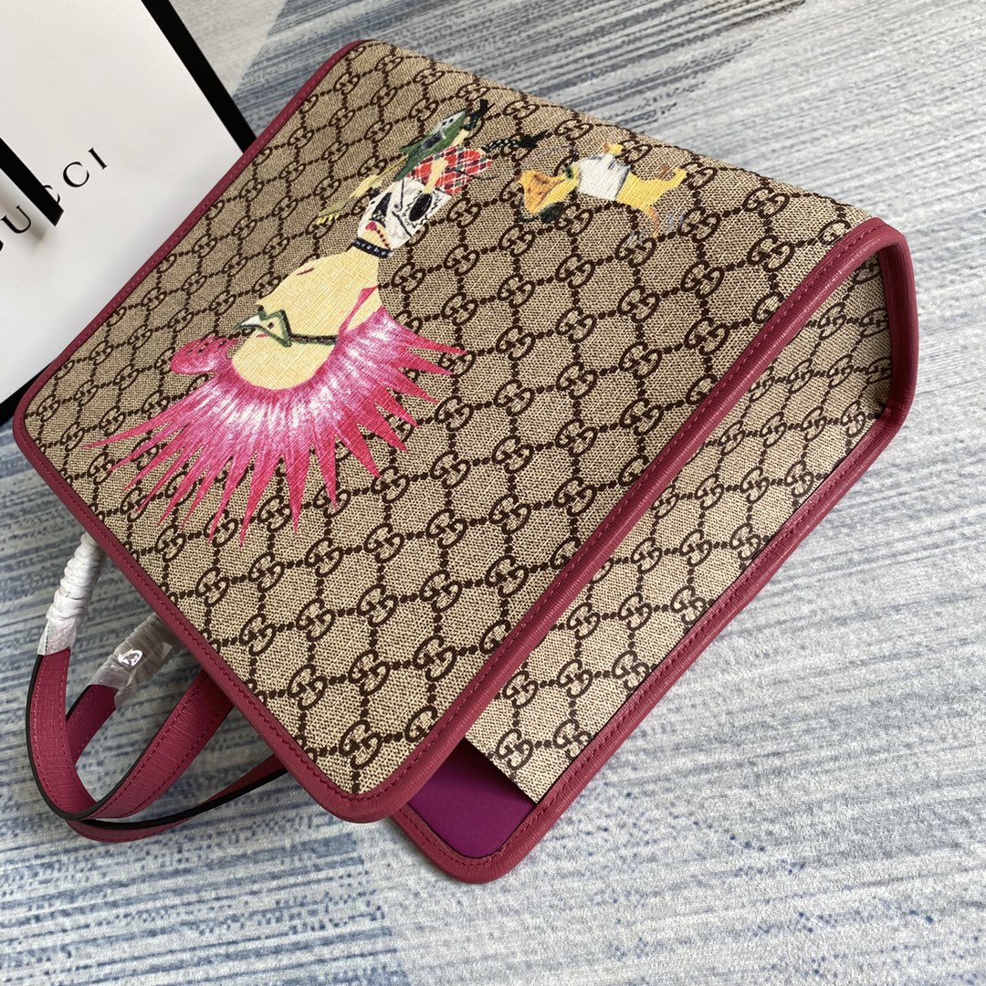 605614 Children's G heart print tote bag