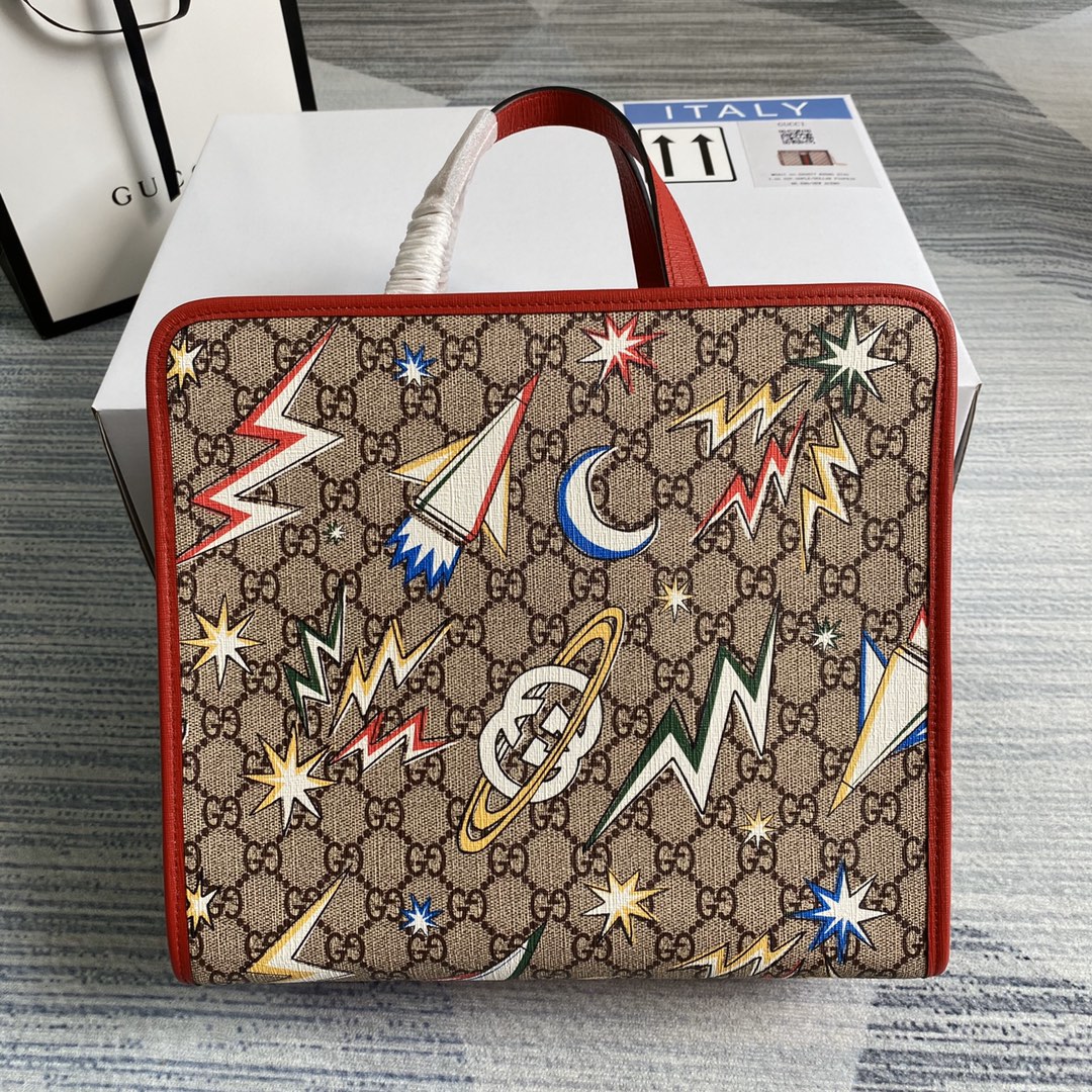 605614 Children's G heart print tote bag
