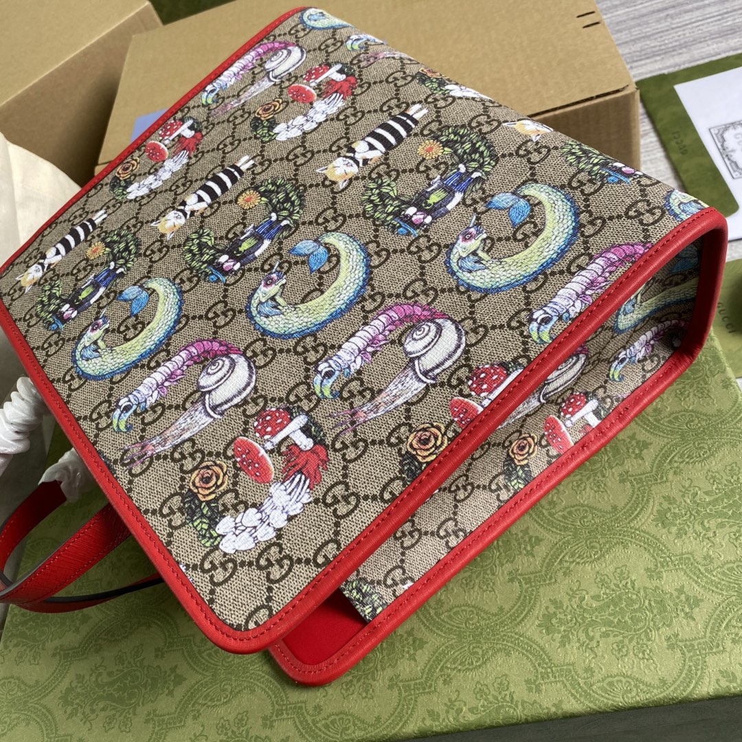 605614 Children's G heart print tote bag
