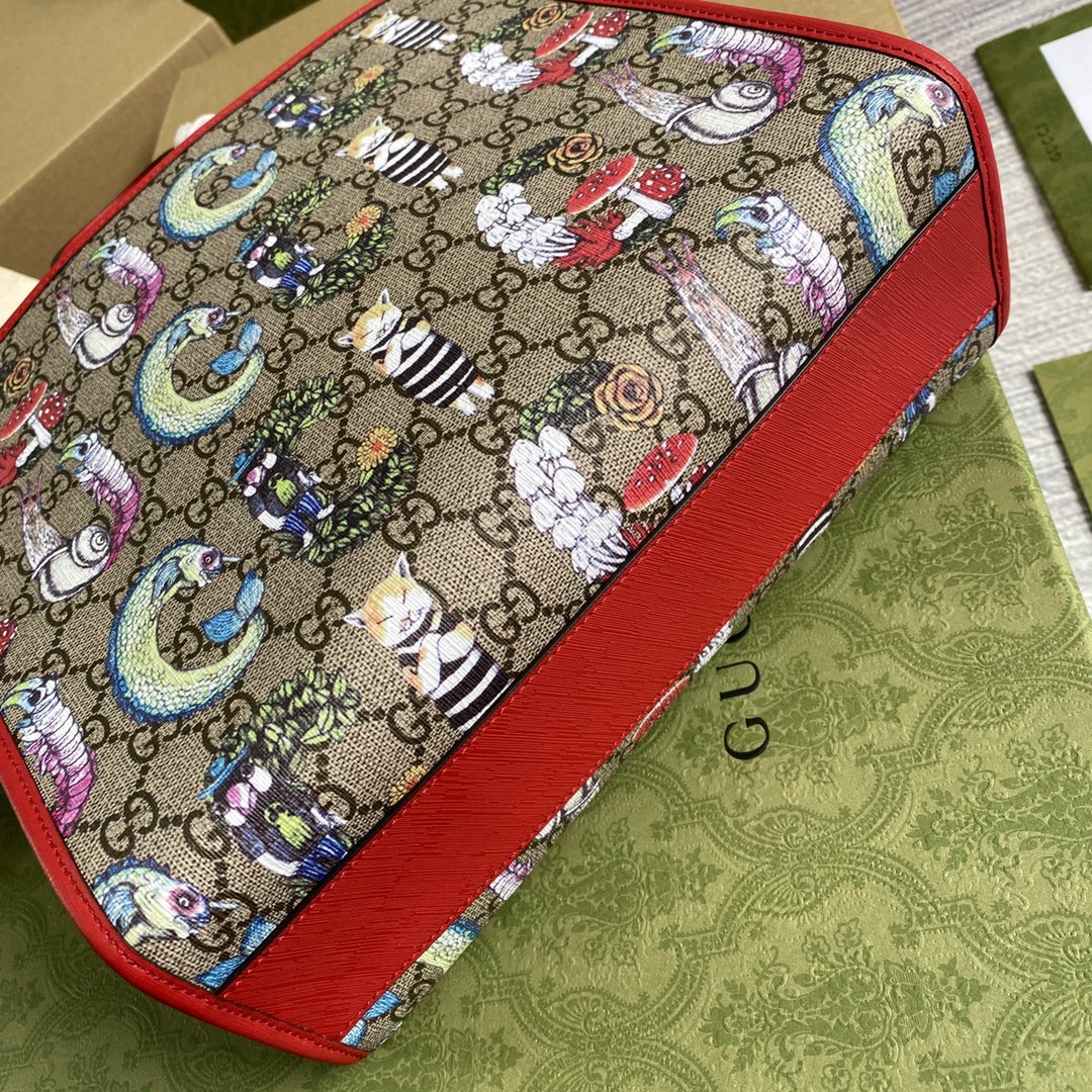 605614 Children's G heart print tote bag