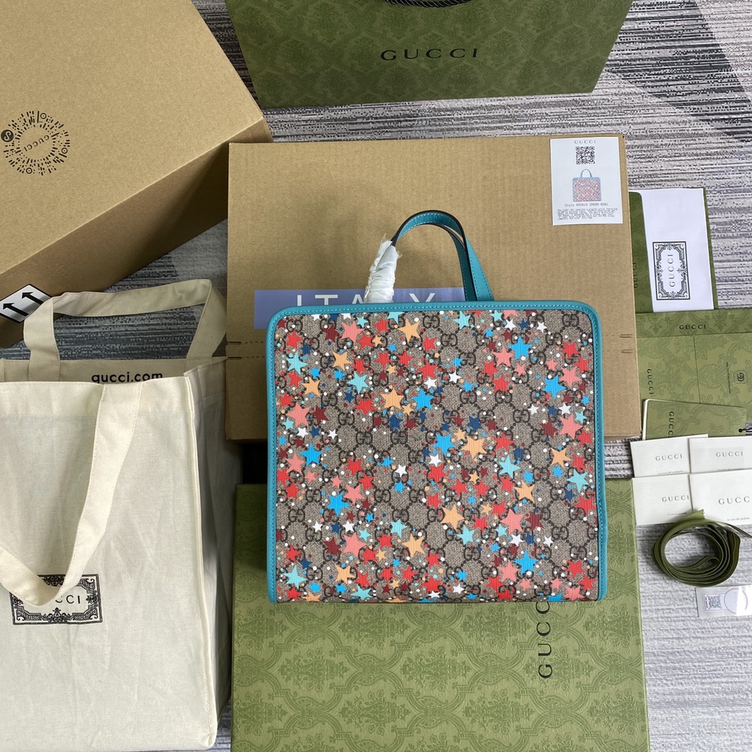 605614 Children's G heart print tote bag