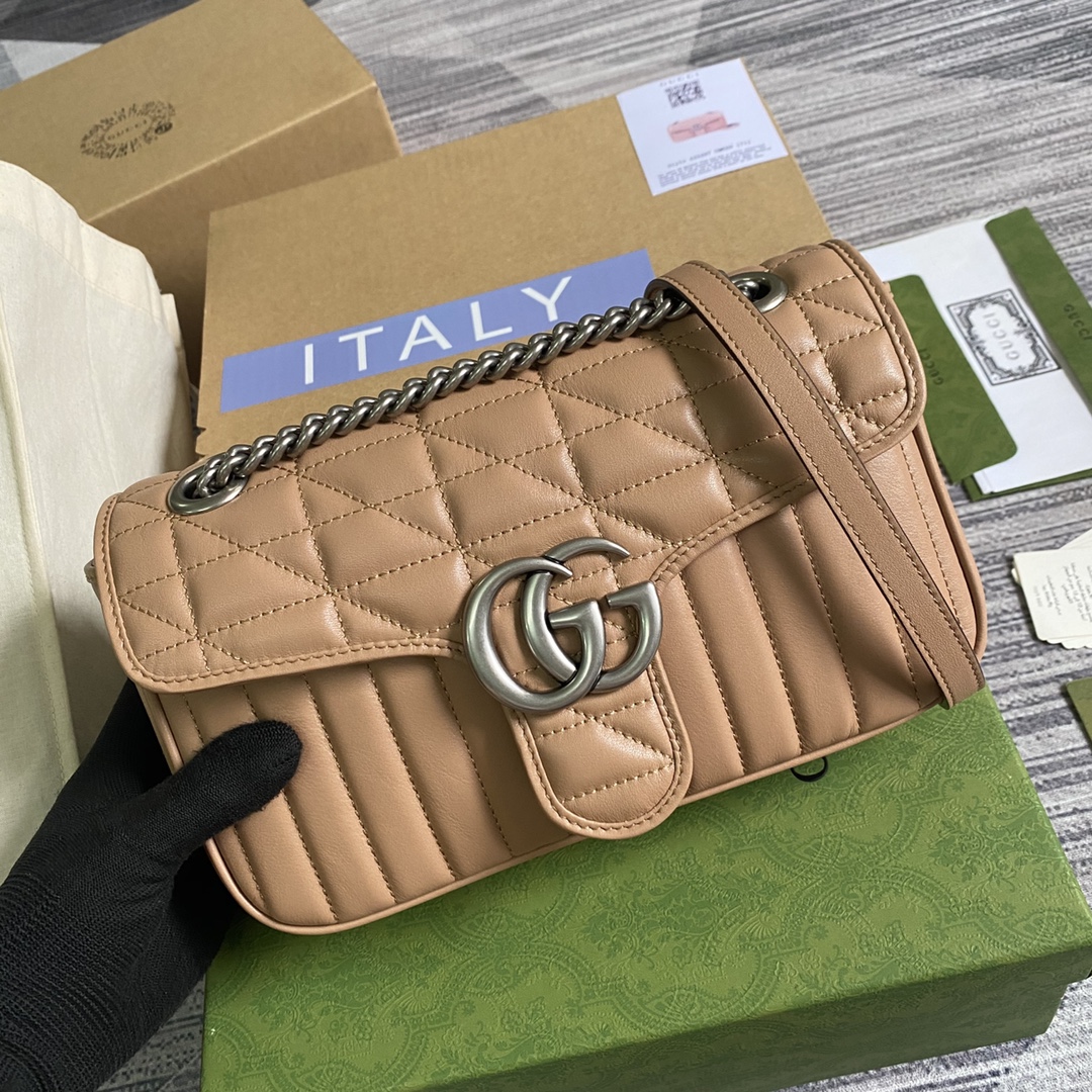 443497 GG Marmont small shoulder bag, GUCCI SHOULDER BAGS FOR WOMEN