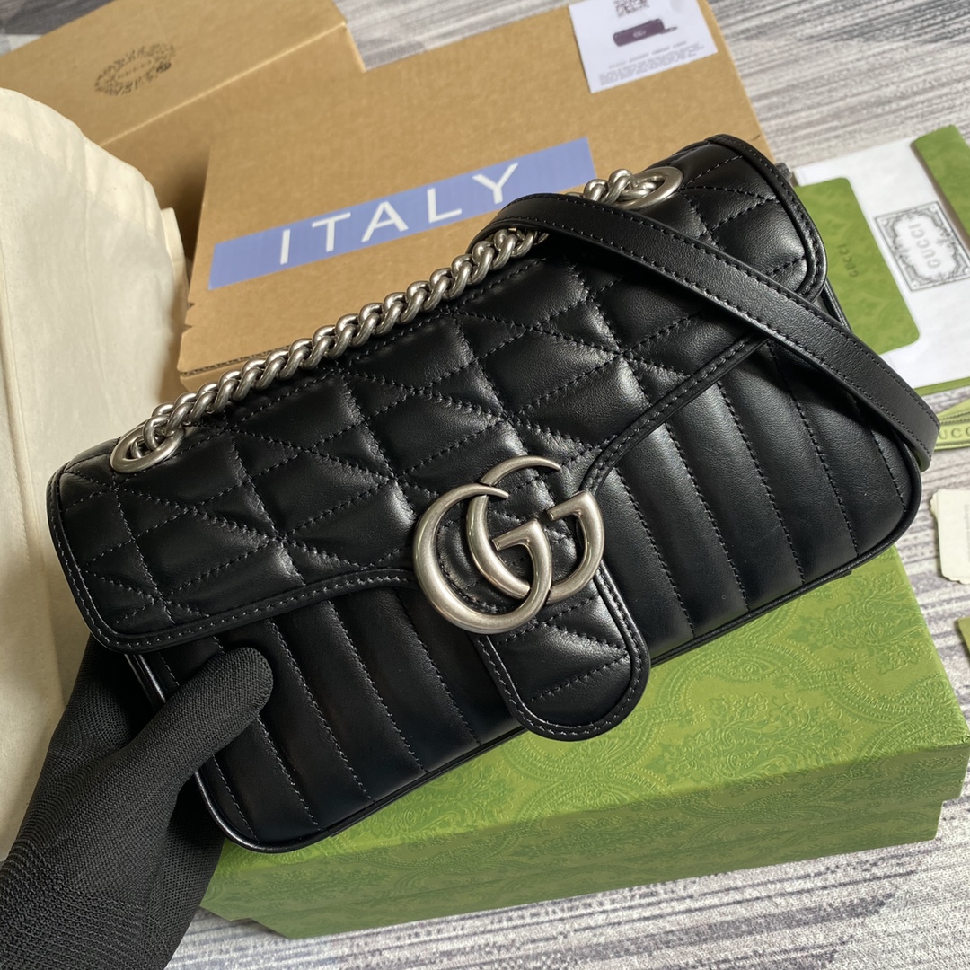 443497 GG Marmont small shoulder bag, GUCCI SHOULDER BAGS FOR WOMEN