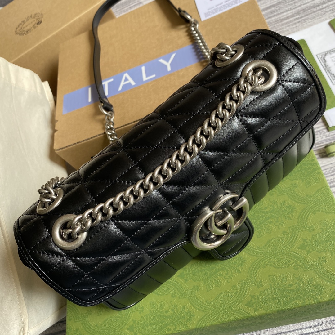 443497 GG Marmont small shoulder bag, GUCCI SHOULDER BAGS FOR WOMEN