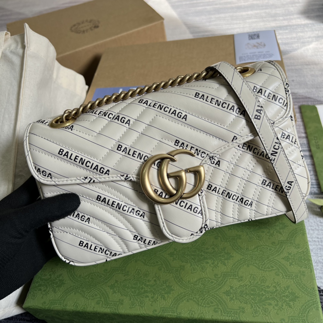 443497 The Hacker Project small GG Marmont bag, GUCCI SHOULDER BAGS FOR WOMEN