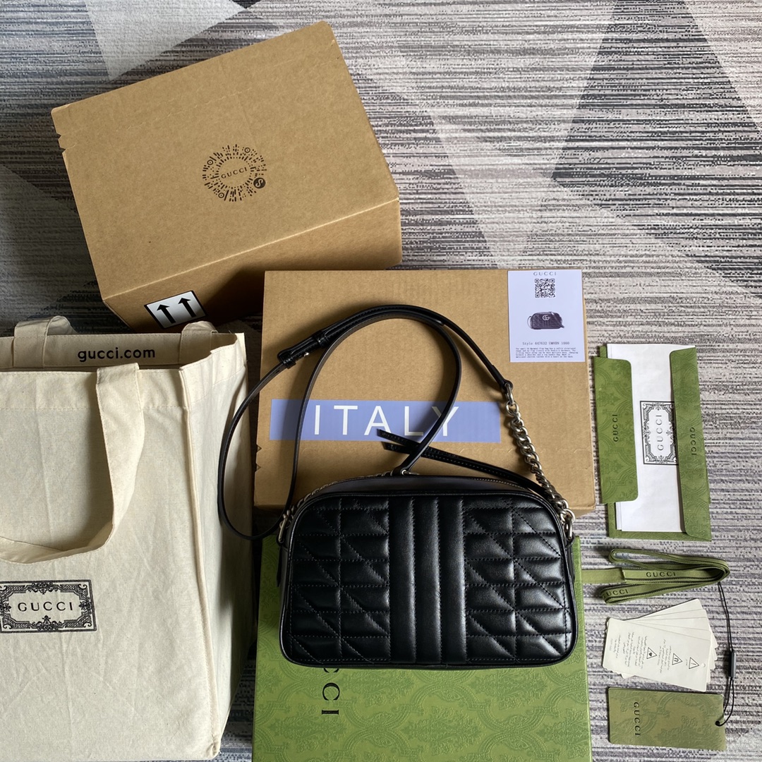 447632 GG Marmont small shoulder bag, Gucci Handbag