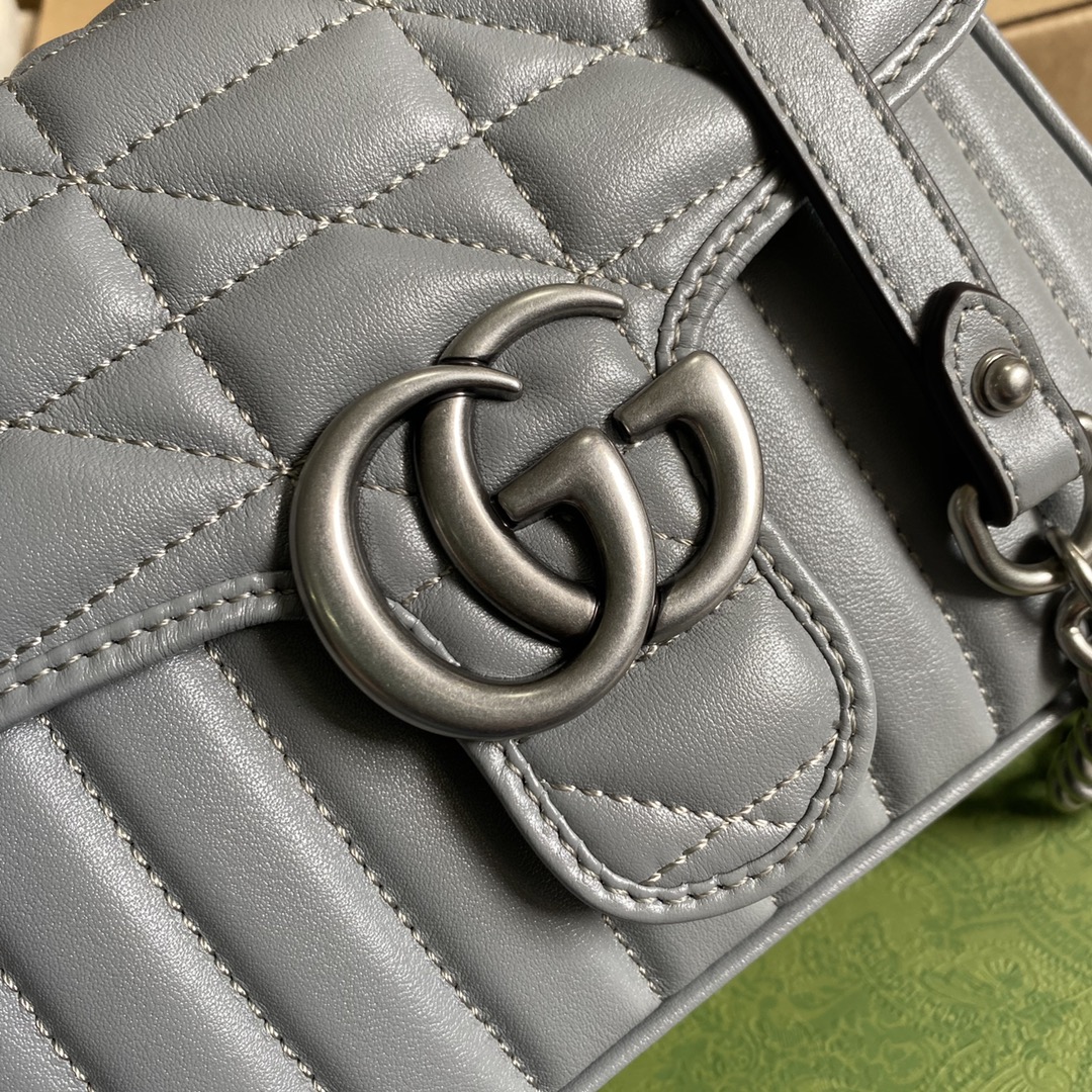 583571 GG Marmont mini top handle bag, GUCCI Top Handle Bags for Women