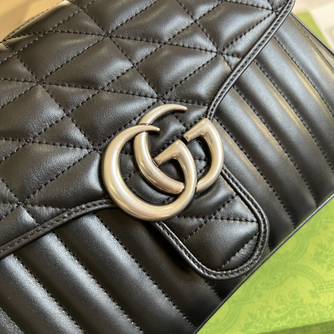 498110 GG Marmont small top handle bag, GUCCI Top Handle Bags for Women