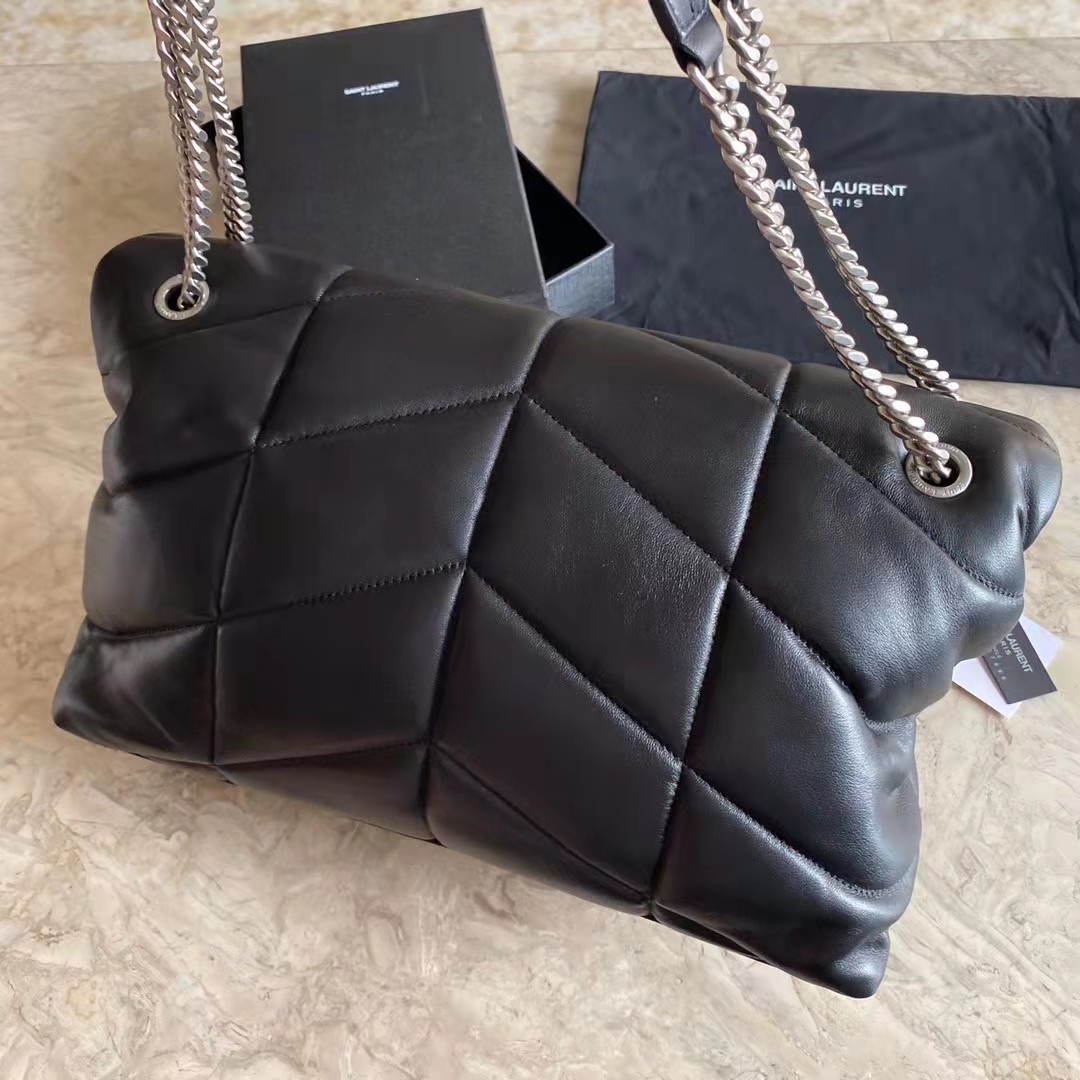 LOULOU PUFFER MEDIUM BAG IN QUILTED LAMBSKIN, YSL SAINT LAURENT 577475