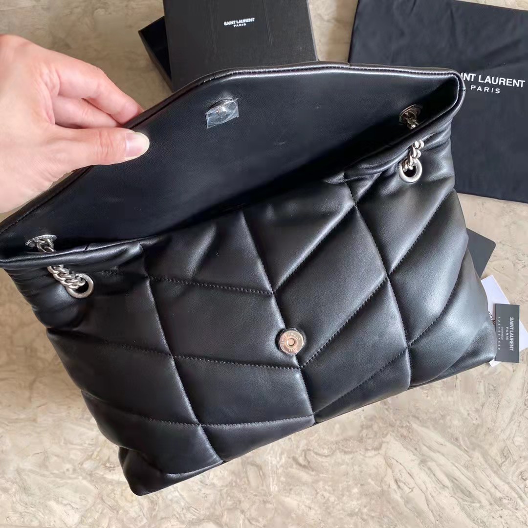 LOULOU PUFFER MEDIUM BAG IN QUILTED LAMBSKIN, YSL SAINT LAURENT 577475