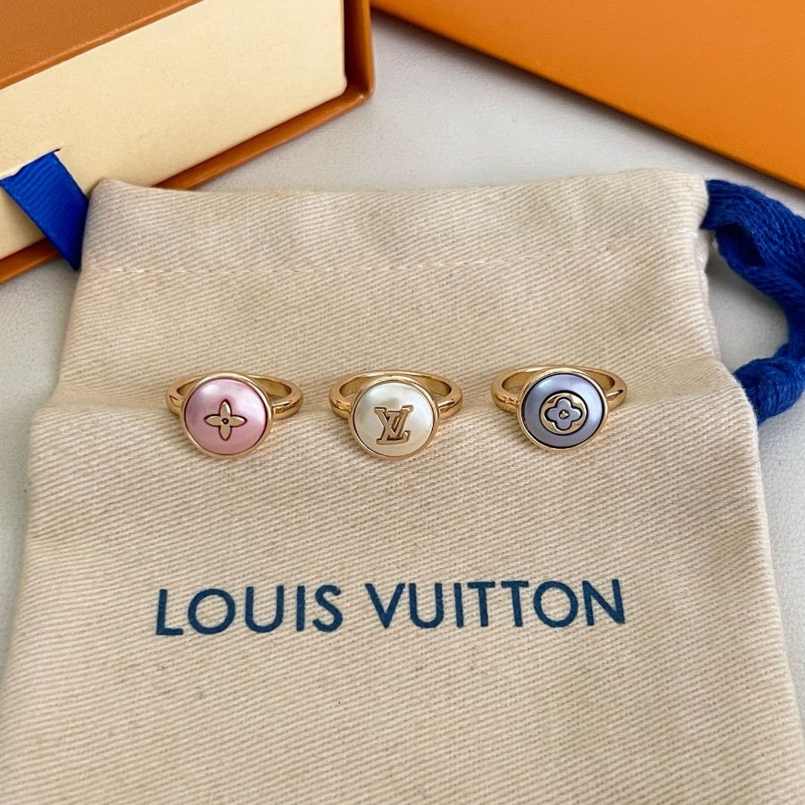 LV Color Blossom Ring Set of 3 – Size 7
