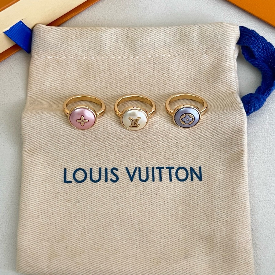 LV Color Blossom Ring Set of 3 – Size 7