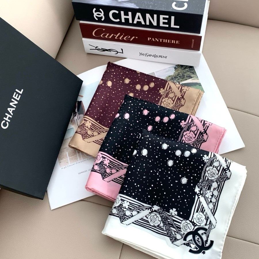 Double-Sided 100% real Silk  Shawl scarf – CHASCA-284| 90 × 90 cm