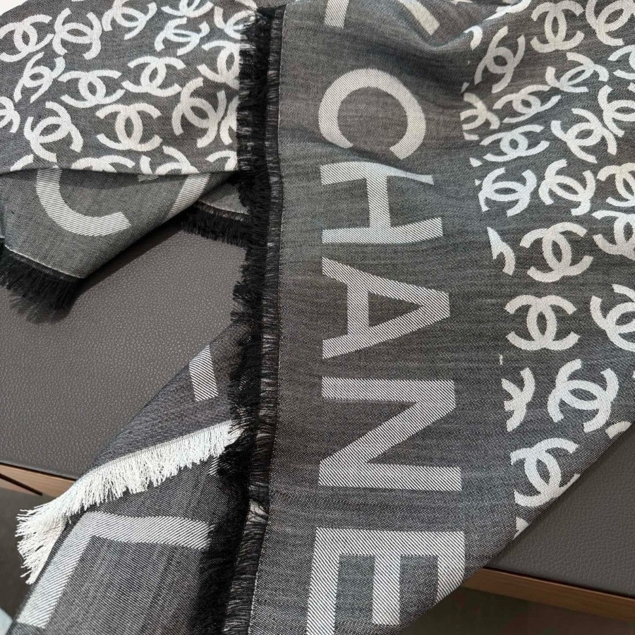 Double-Sided Jacquard cashmere & Silk  Shawl scarf – CHASCA-285 | 140 × 140 cm