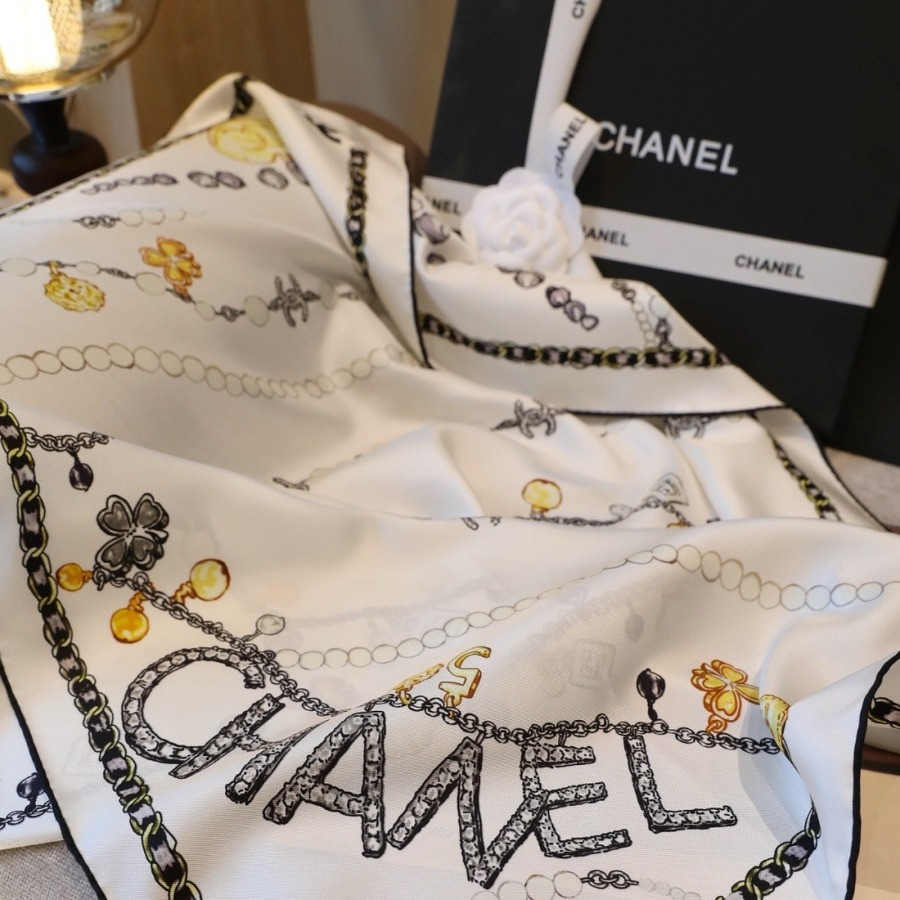 Double-Sided 100% real Silk  Shawl scarf – CHASCA-286 | 90 × 90 cm