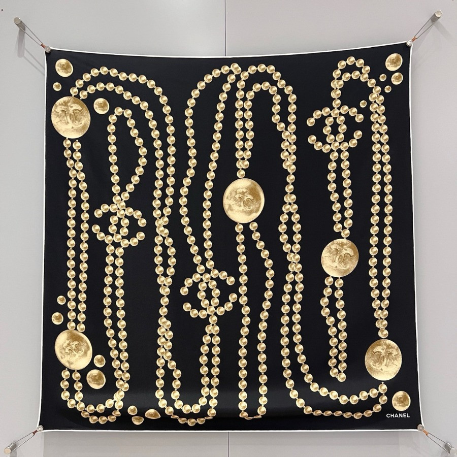 Double-Sided 100% real Silk  Shawl scarf – CHASCA-287 | 90 × 90 cm