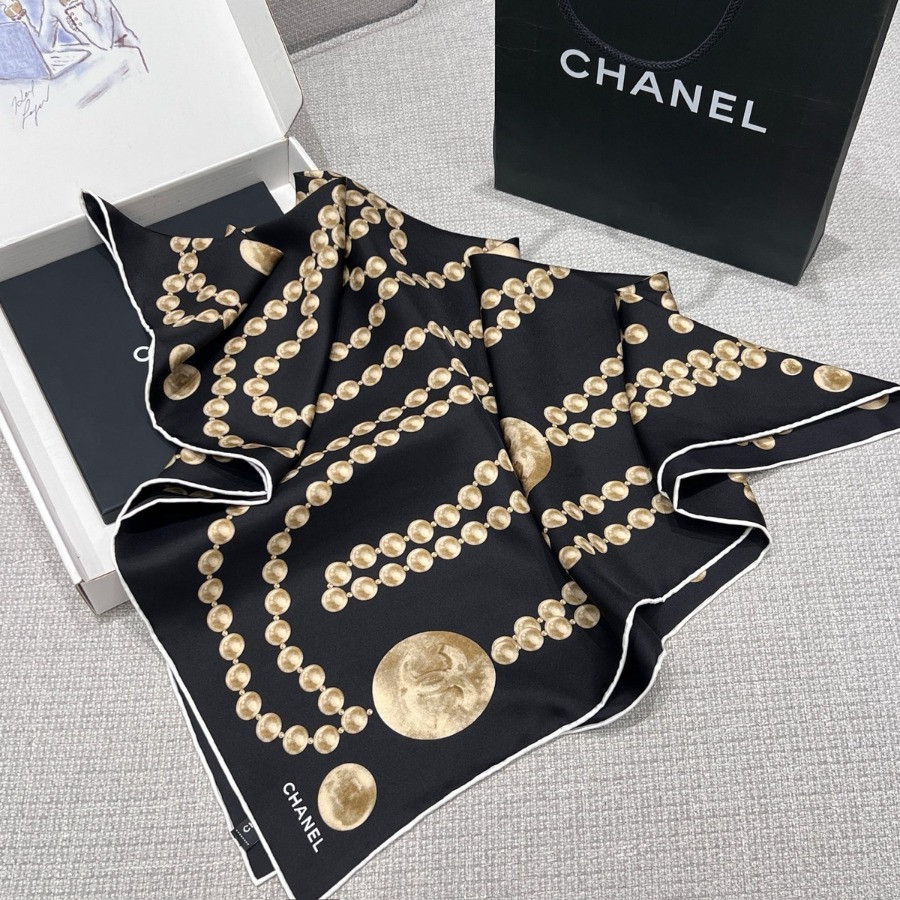 Double-Sided 100% real Silk  Shawl scarf – CHASCA-287 | 90 × 90 cm