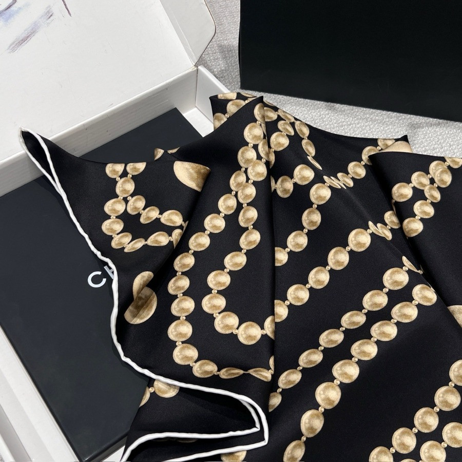 Double-Sided 100% real Silk  Shawl scarf – CHASCA-287 | 90 × 90 cm