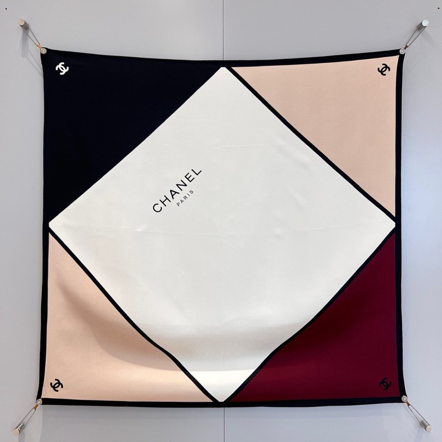 Double-Sided 100% real Silk  Shawl scarf – CHASCA-288 | 90 × 90 cm