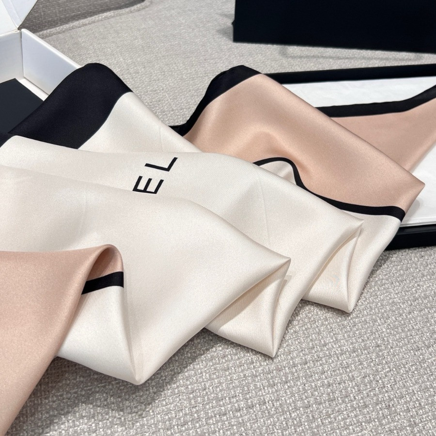 Double-Sided 100% real Silk  Shawl scarf – CHASCA-288 | 90 × 90 cm