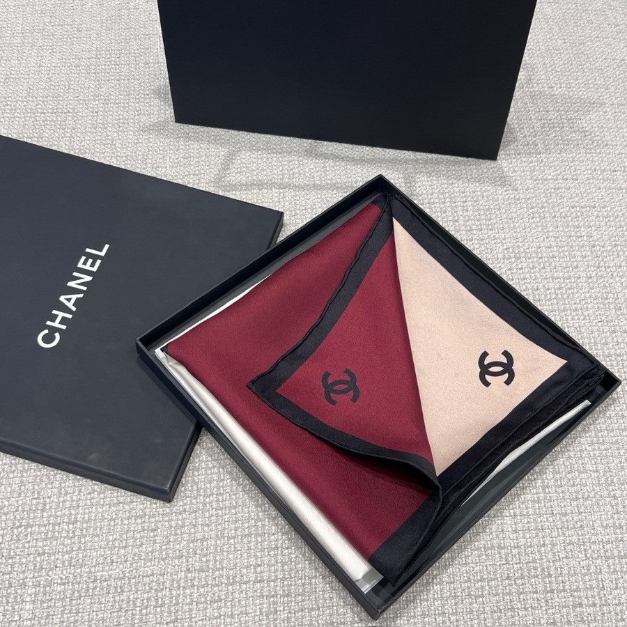 Double-Sided 100% real Silk  Shawl scarf – CHASCA-288 | 90 × 90 cm