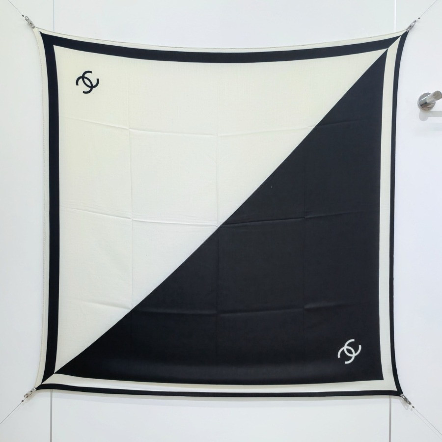 Double-Sided 100% real Silk  Shawl scarf – CHASCA-289 | 90 × 90 cm