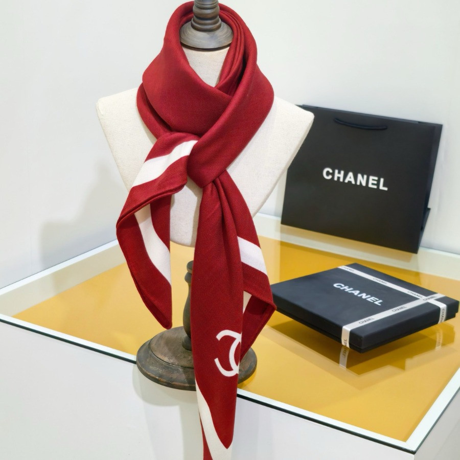 Double-Sided 100% real Silk  Shawl scarf – CHASCA-291 | 90 × 90 cm