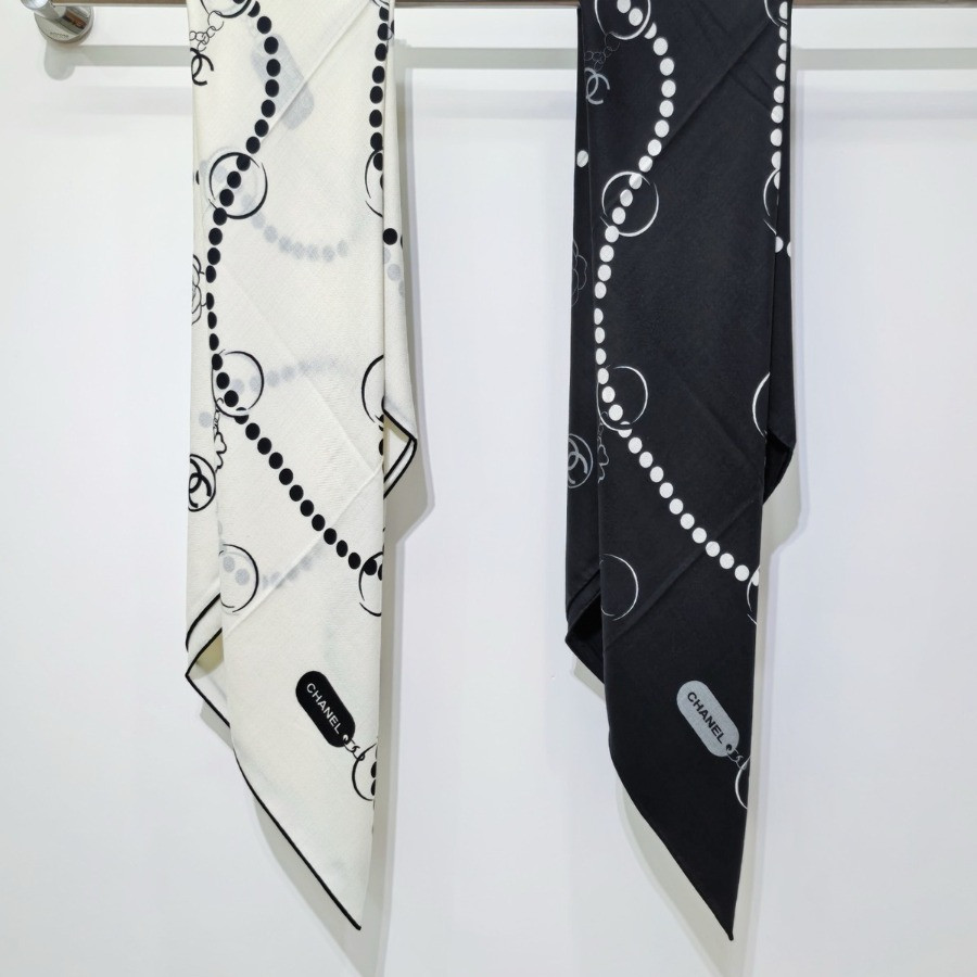 Double-Sided 100% real Silk  Shawl scarf – CHASCA-292 | 90 × 90 cm