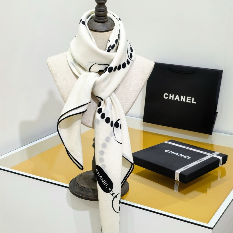 Double-Sided 100% real Silk  Shawl scarf – CHASCA-293 | 90 × 90 cm