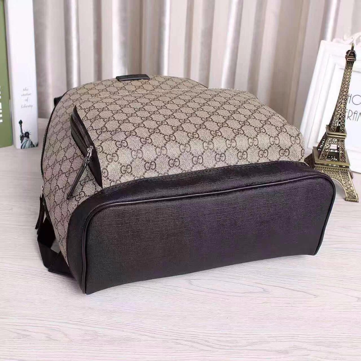 GUCCI GG Supreme backpack 406370, 12.5"W x 16"H x 5.5"D