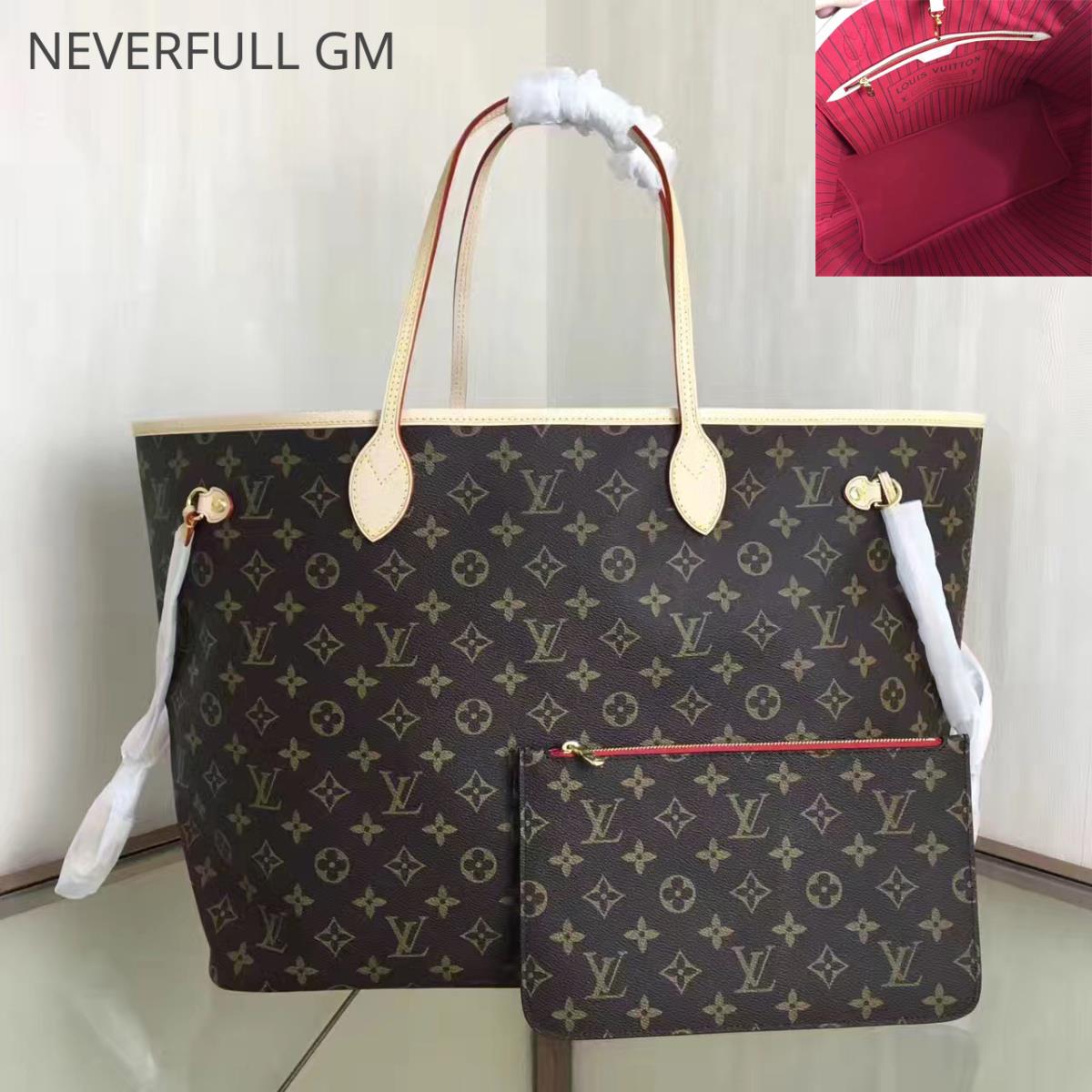 Louis Vuitton LV Handbags, NEVERFULL GM M41179, Monogram Canvas, 15.7 x 13.0 x 7.9 inches, Original Quality