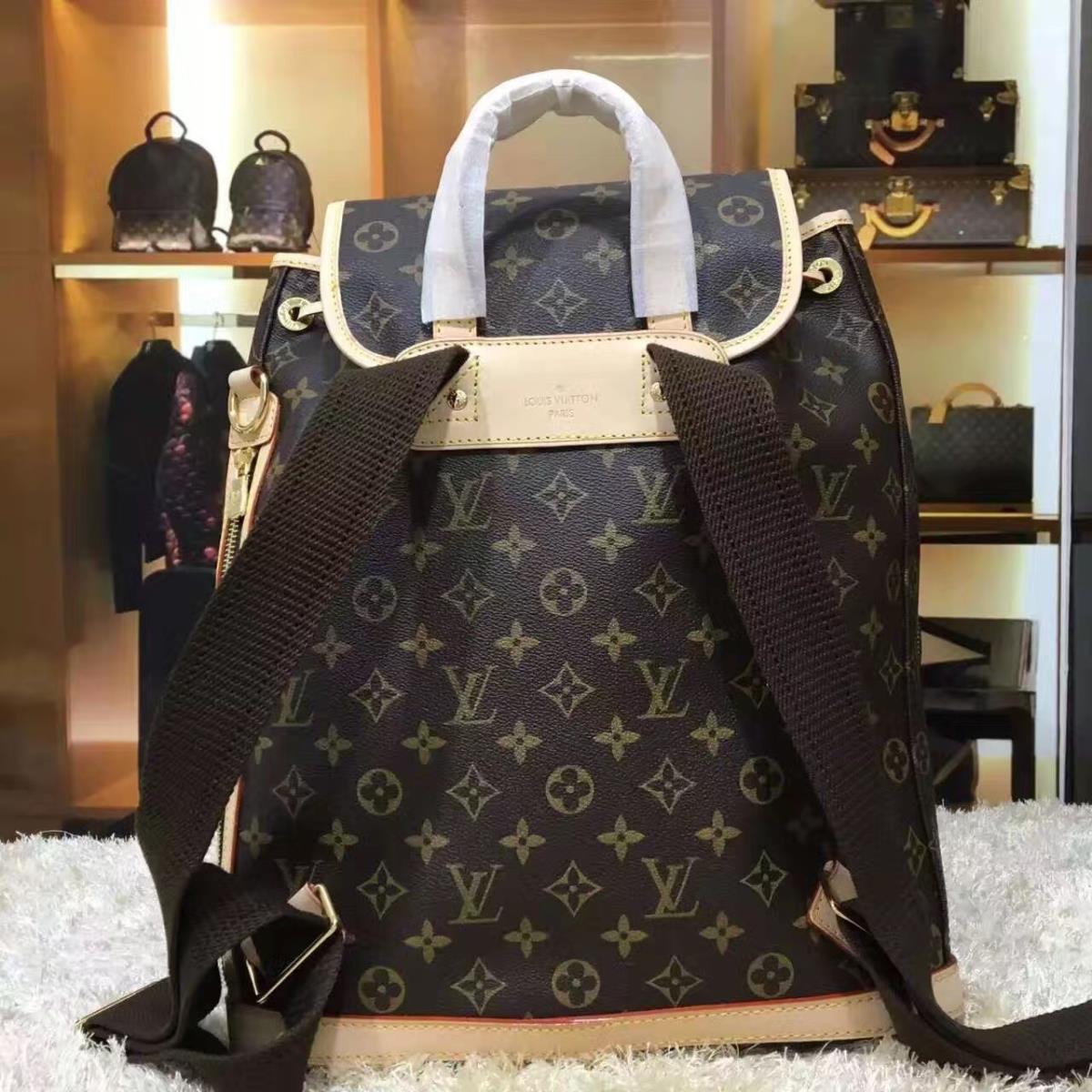 BOSPHORE BACKPACK M40107, Louis Vuitton LV Backpacks, Original Quality, 12.2 x 15.0 x 4.3 inches 