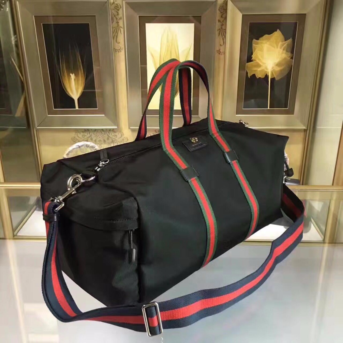 GUCCI Technical canvas duffle, Style 450983 K1NET 8546, 19.5
