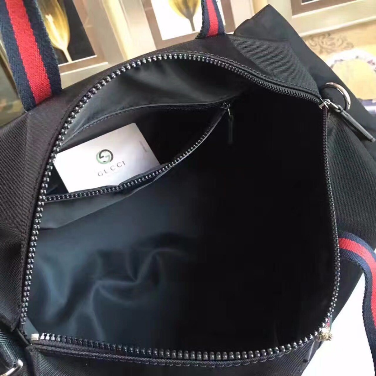 GUCCI Technical canvas duffle, Style 450983 K1NET 8546, 19.5
