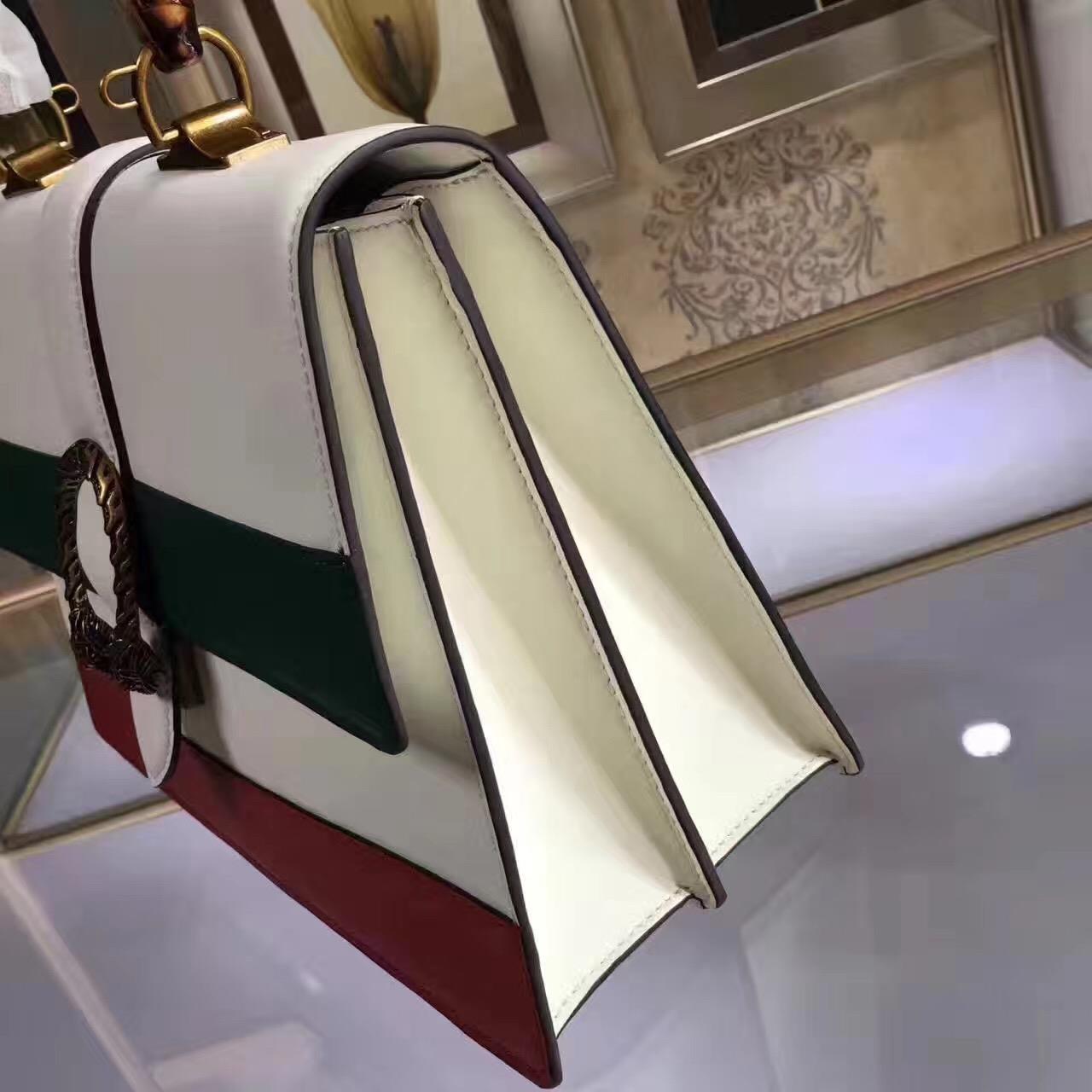 GUCCI Dionysus leather top handle bag, 421999 , 13.5"W x 9"H x 4.5"D