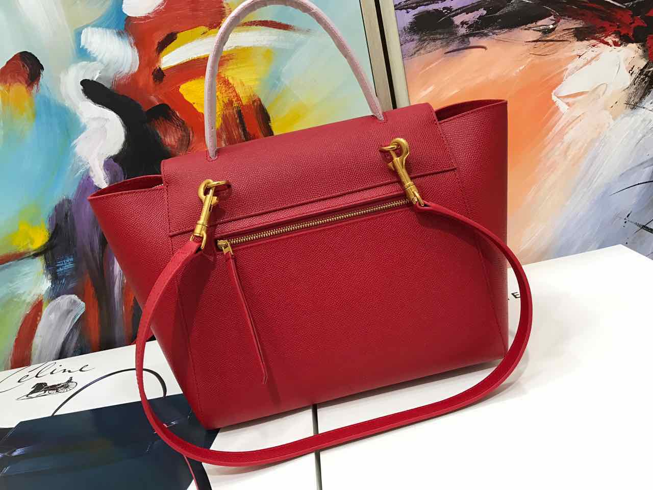 CELINE MICRO BELT HANDBAG CALFSKIN, Original Quality, 27 X 23 X 16 CM (11 X 9 X 6 IN)