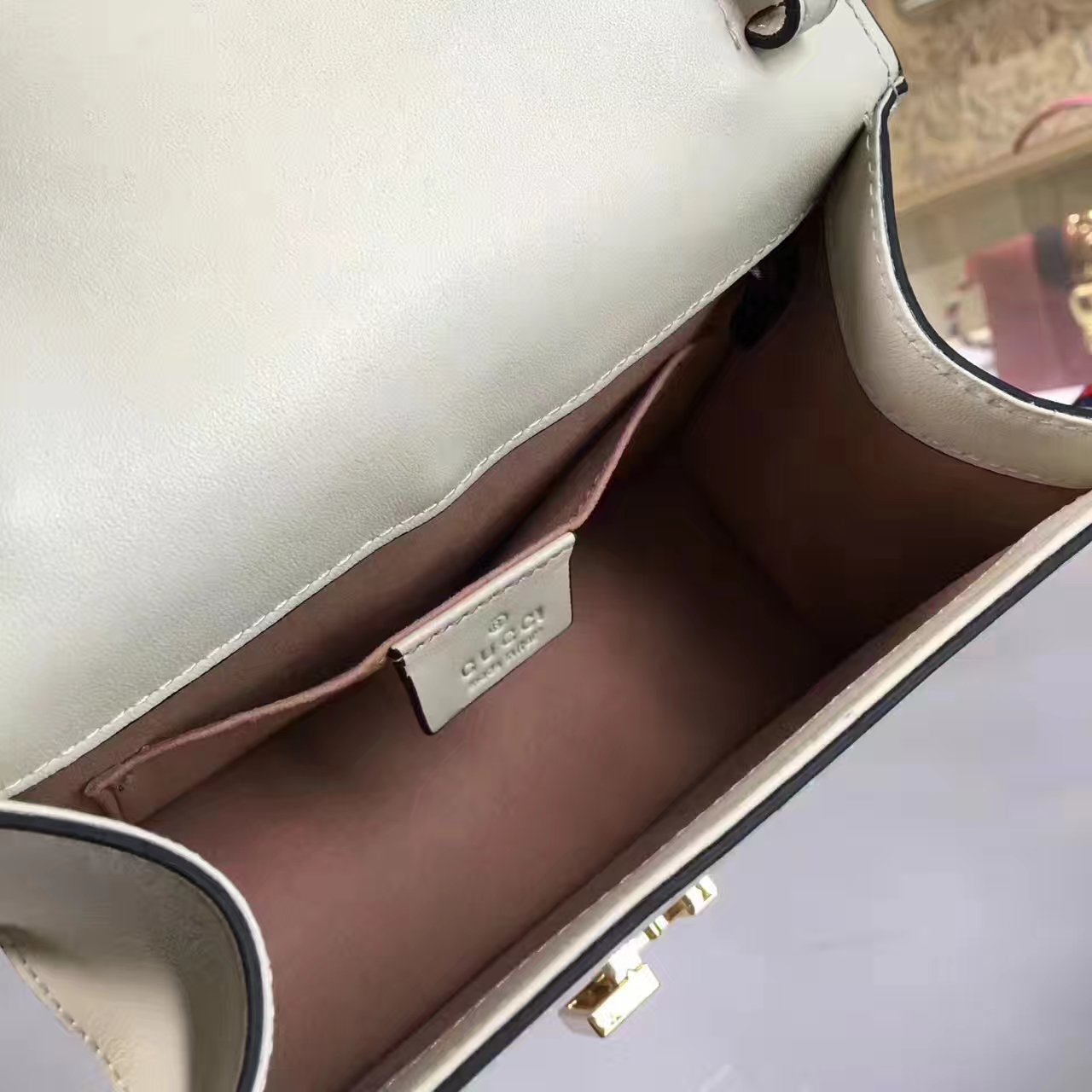 Gucci Sylvie leather mini bag, 470270, 8"W x 5.5"H x 3"D