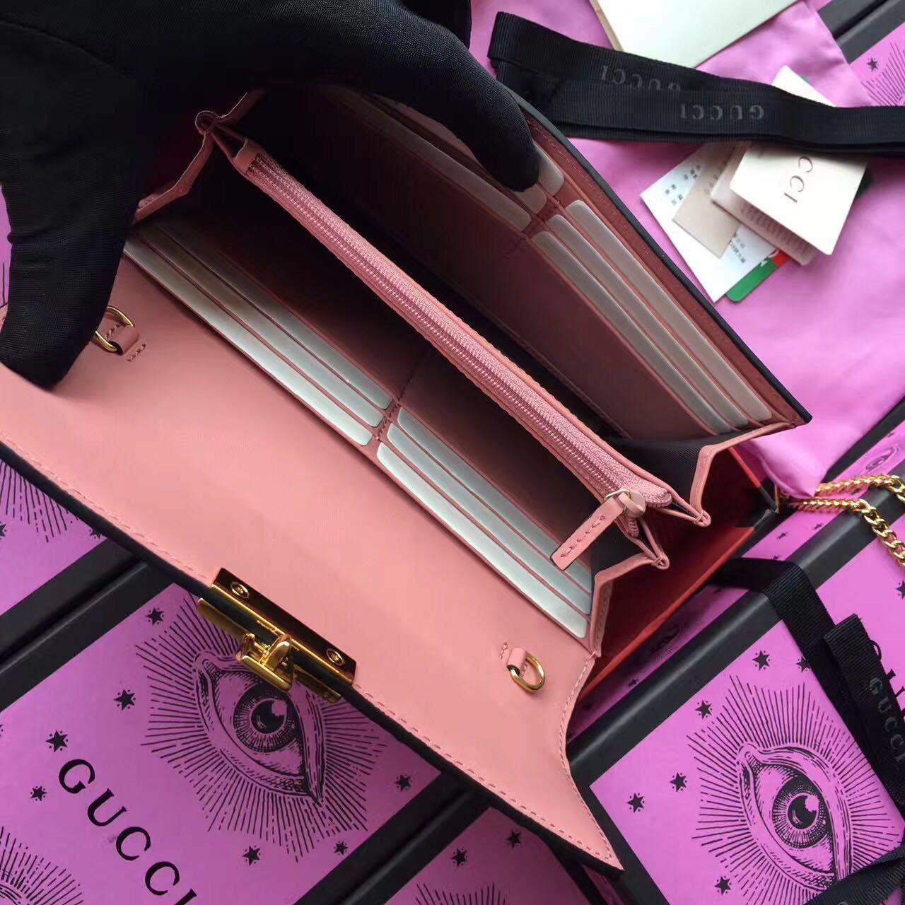 Gucci Padlock continental wallet, 453506, 7.5"W x 4"H x 1.5"D