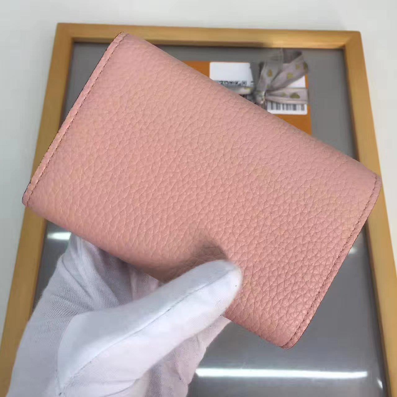 Louis Vuitton LV, M62156, CAPUCINE COMPACT WALLET, 5.3 x 3.7 x 0.6 inches