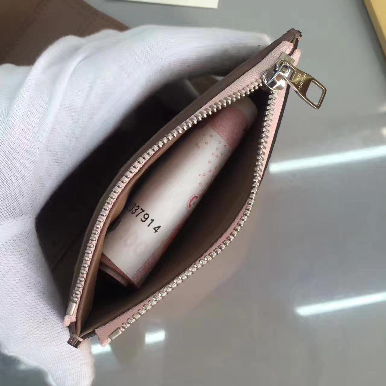 Louis Vuitton LV, M62156, CAPUCINE COMPACT WALLET, 5.3 x 3.7 x 0.6 inches