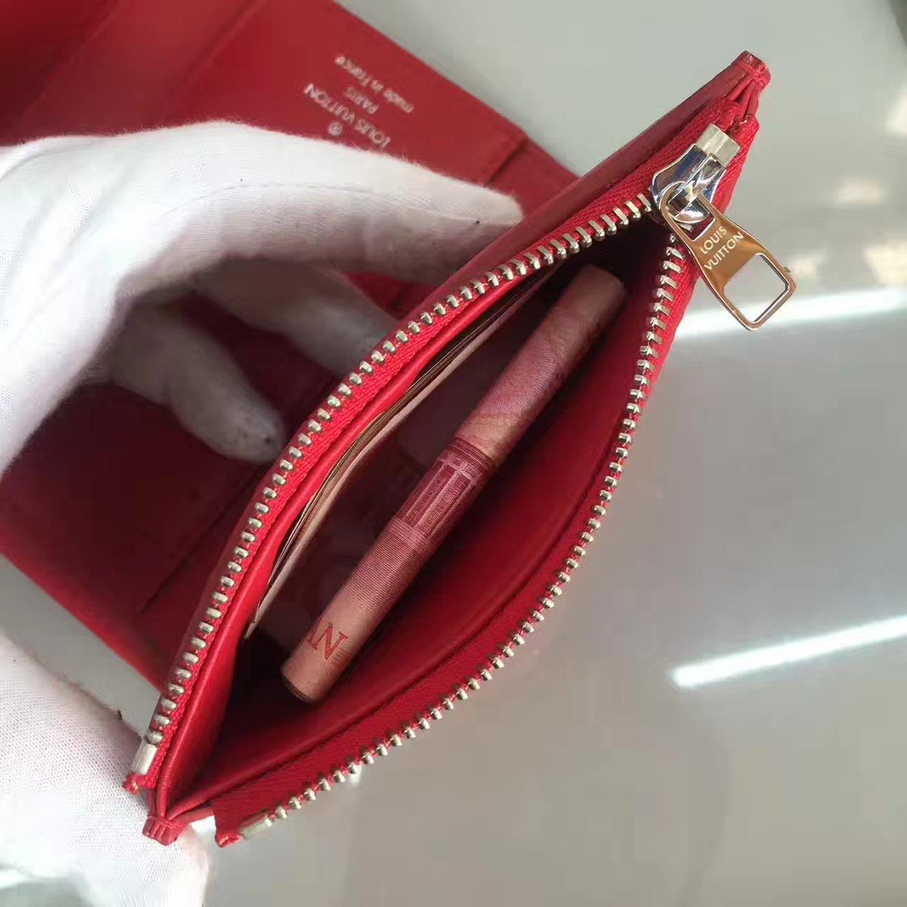 Louis Vuitton LV, M62158, CAPUCINE COMPACT WALLET, 5.3 x 3.7 x 0.6 inches