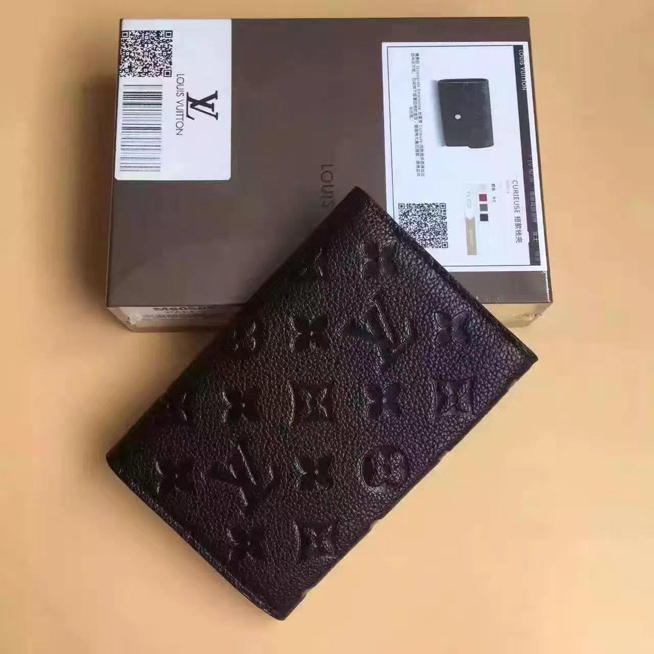 Louis Vuitton LV, M60568, COMPACT CURIEUSE WALLET