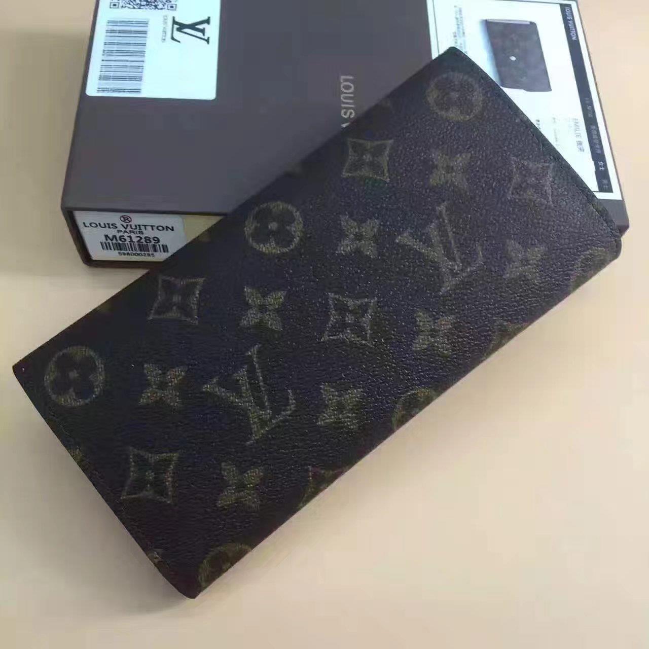 Louis Vuitton LV, M61289, EMILIE WALLET