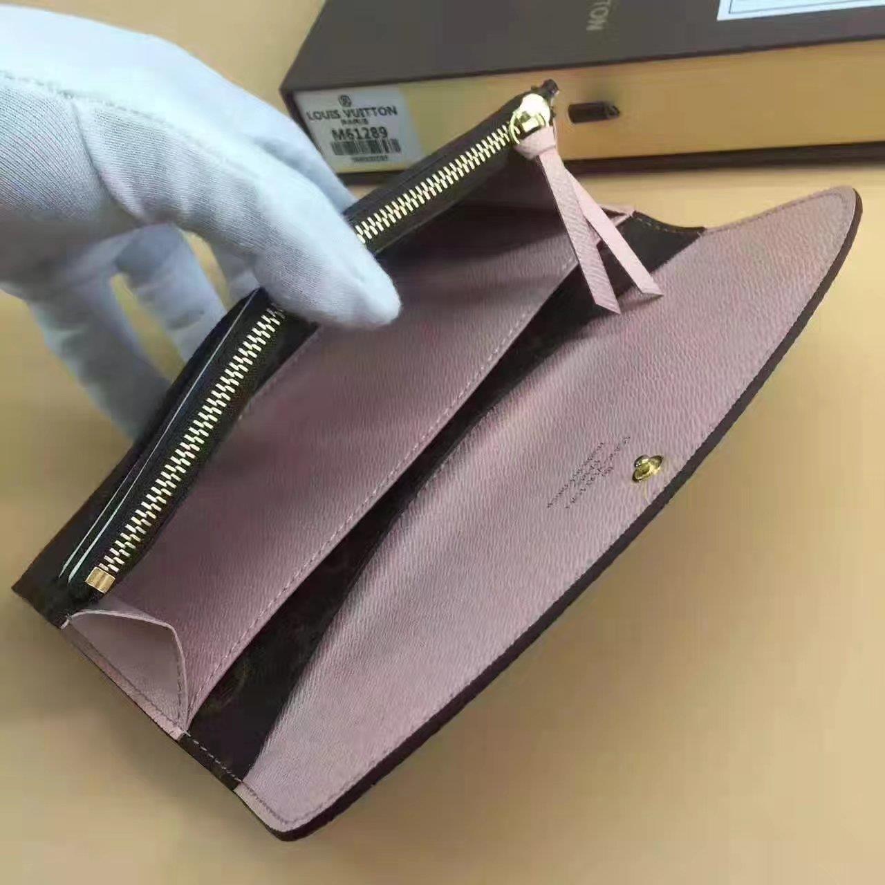 Louis Vuitton LV, M61289, EMILIE WALLET