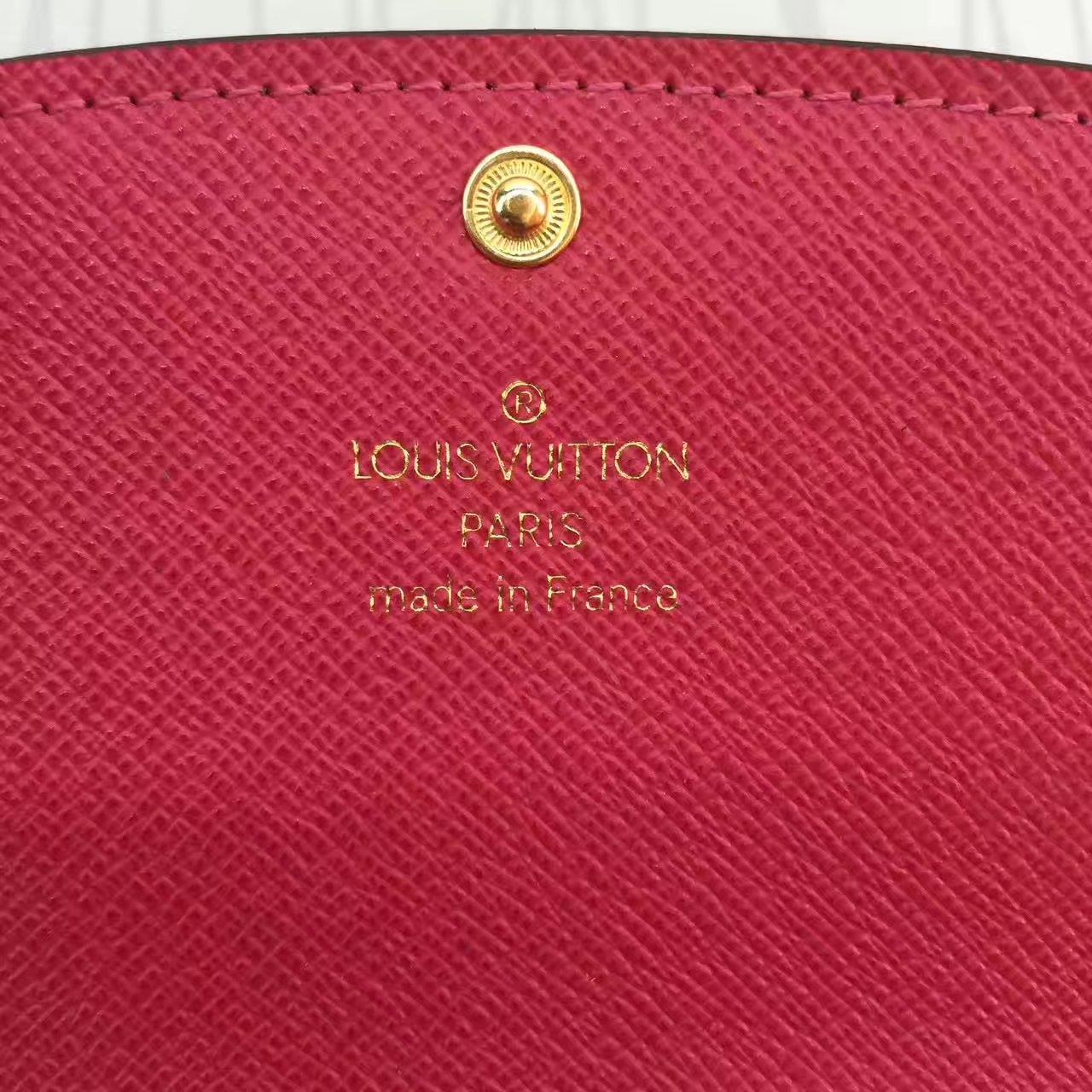 Louis Vuitton LV, M41943, EMILIE WALLET, 7.7 X 3.9 X 0.8 inches