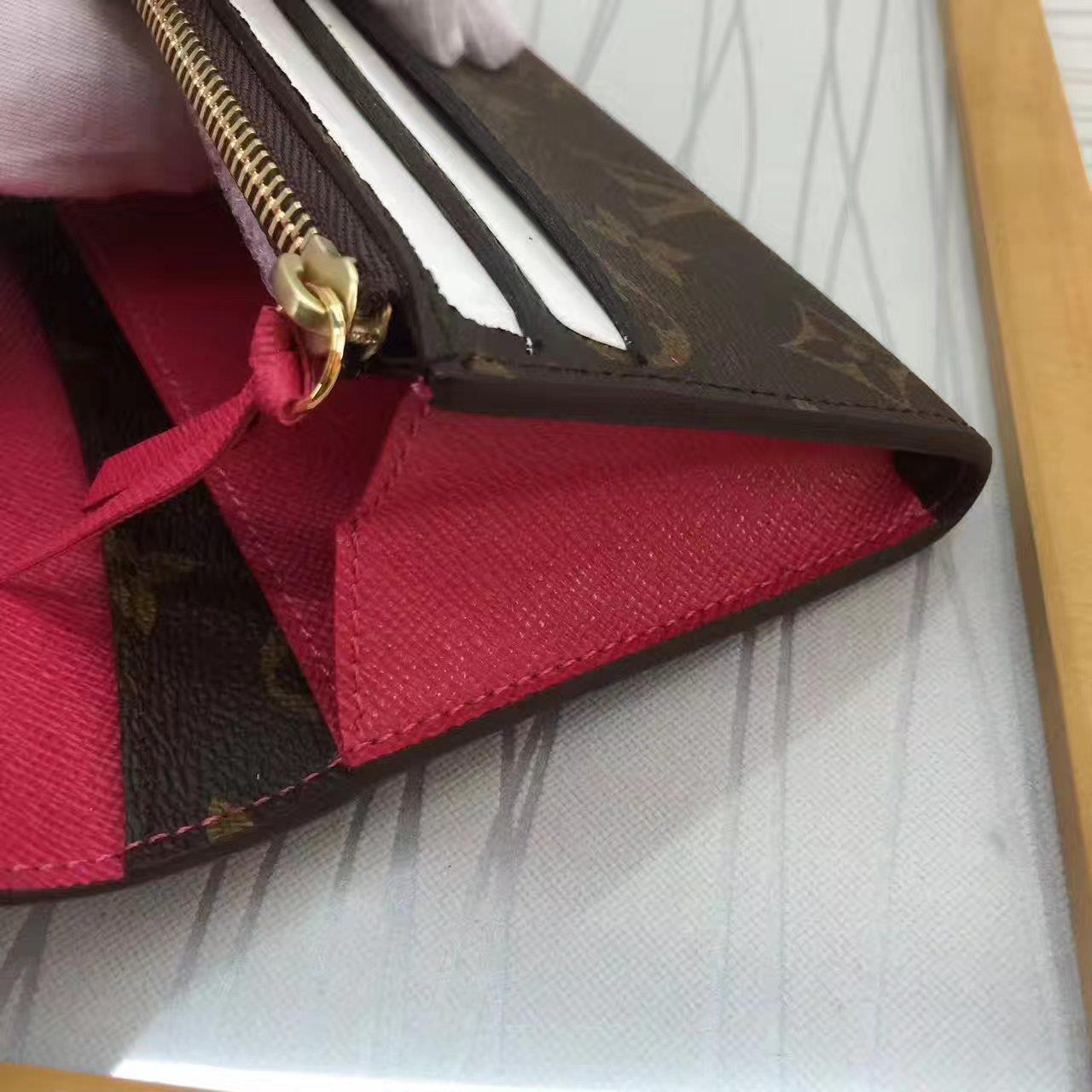 Louis Vuitton LV, M41943, EMILIE WALLET, 7.7 X 3.9 X 0.8 inches